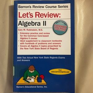 Barron’s Algebra 2 book